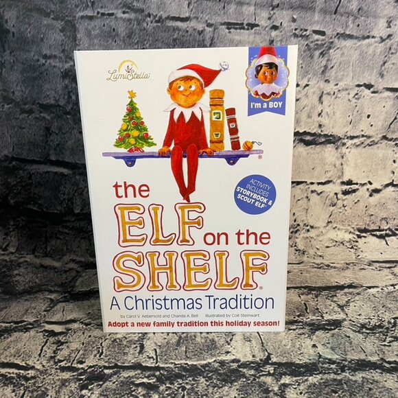 The Elf On The Shelf Boy Christmas Tradition Box Set With Book Brown Eyes N - Picture 2 of 10